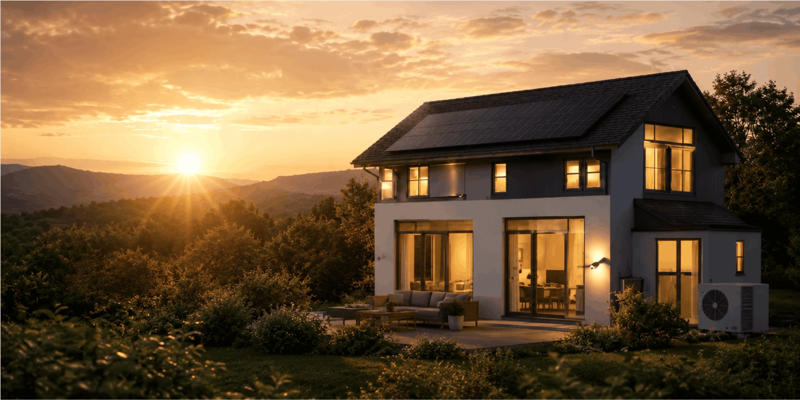 Photovoltaik und Wärmepumpen Lösung am Haus
